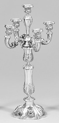 俄罗斯银, 巴洛克风格的大型豪华烛台