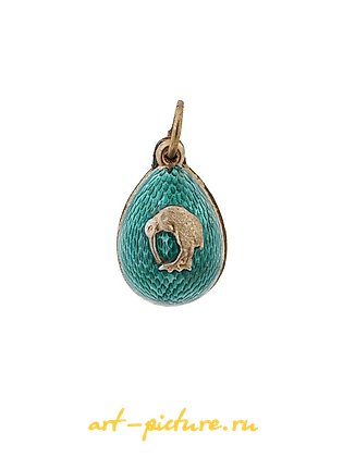 Russian silver, RUSSIAN 84 СЕРЕБРЯНЫЙ ПОЗОЛОЧЕННЫЙ ПОДВЕСКА В ФОРМЕ ЯЙЦА С ЭМАЛЬЮ И ЗВЕЗДАМИ