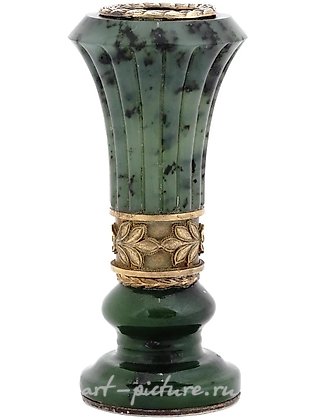 Russian silver, IMPERIAL RUSSIAN GILT SILVER AND CARVED JADE SEAL