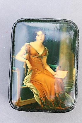 Russian silver, Baroness Elizaveta Demidova (1812-1863), Russian lacquer miniature artist...