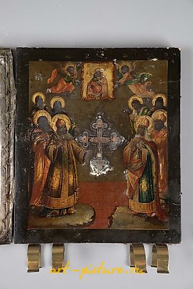 Russian silver, ICON OF THE MOTHER OF GOD OF KAZAN
Painting on...
