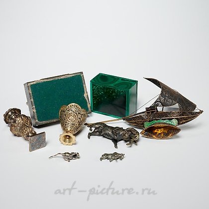 俄罗斯银, 切割的半宝石