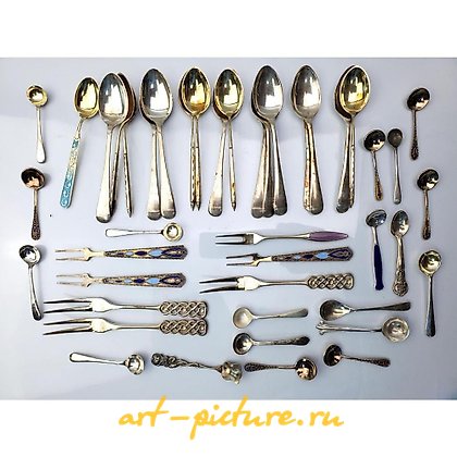 俄罗斯银, 五件银制物品