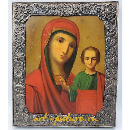 Russian silver, Antique Russian Silver Icon