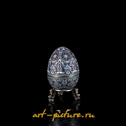 俄罗斯银, 金银蛋上的克洛伊松琺瑯