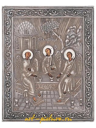 俄罗斯银, 俄罗斯风格的圣三一银贴图像