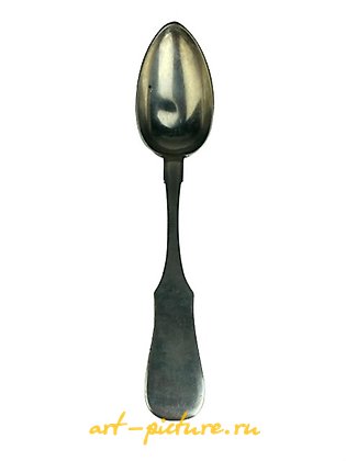 俄罗斯银, 古董银勺，俄罗斯制造，84纯度。