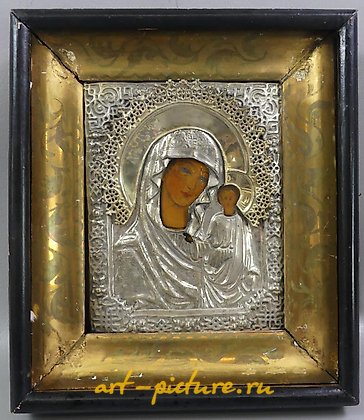俄罗斯银, 古老的框架中的圣母玛利亚像