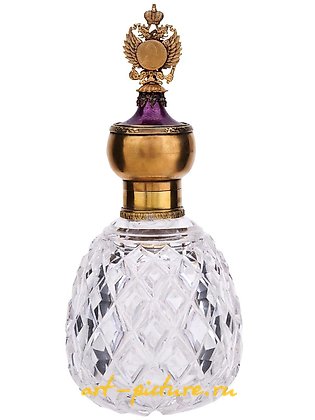 俄罗斯银, 俄罗斯镀金银釉，红宝石，钻石 - 瓶子