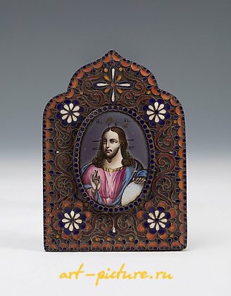 俄罗斯银, 小型俄罗斯旅行图标，约1900年。"世界的救主"