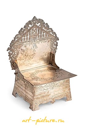 Russian silver, SALIERA A SILVER THRONE, MOSCOW, 1899-1908, GOLDSMITH V. BALAD...
