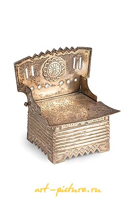 Russian silver, SALIERA A SILVER THRONE, MOSCOW, 1864, GOLDSMITH D. ALKSANDROV