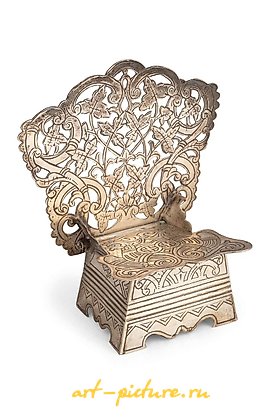 Russian silver, SALIERA A SILVER THRONE, MOSCOW, 1899-1908, GOLDSMITH M. GOLOS...