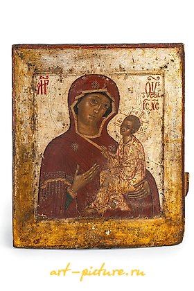 Russian silver, ICON DEPICTING THE VIRGIN OF TICHVIN, RUSSIA, 18TH CENTURY...