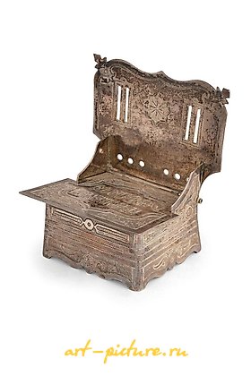 Russian silver, SALIERA A SILVER THRONE, MOSCOW, 1868, GOLDSMITH P. OVCHINNIKO...