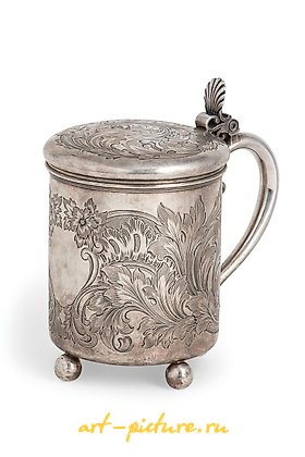 Russian silver, SILVER TANKARD, ST. PETERSBURG, MID-19TH CENTURY, NOW...