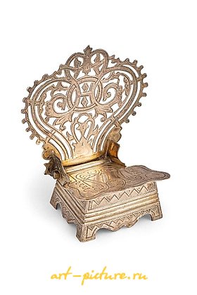 Russian silver, SALIERA A TRONO IN SILVER, MOSCOW, 1894, GOLYSCAPOV GOLDSMITH