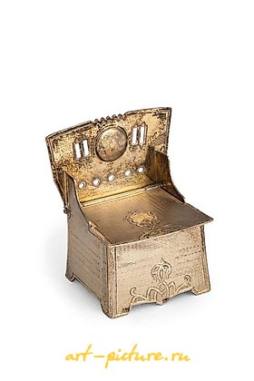 Russian silver, SALIERA A TRONO IN SILVER, MOSCA, 1864