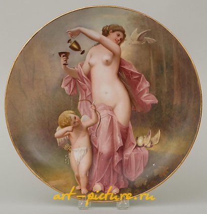 维也纳皇家瓷器, 皇家维也纳绘制的瓷盘。