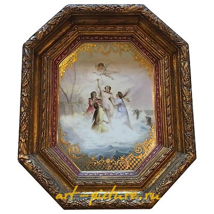 维也纳皇家瓷器, 维也纳风格的瓷器勃艮第底托盘，“胜利者的凯旋 ”