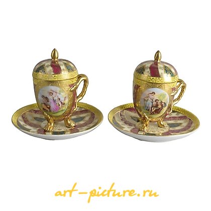 维也纳皇家瓷器, 复古瓷杯和茶碟套装