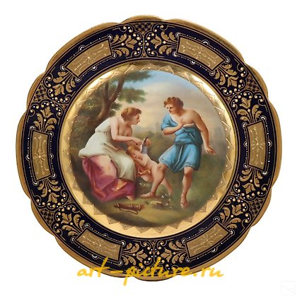 维也纳皇家瓷器, 皇家维也纳瓷器新古典主义橱柜盘