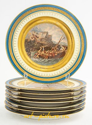 维也纳皇家瓷器, 奥德修斯和泰勒马科斯 瓷柜盘