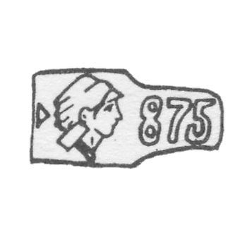 "875" Worker's head with hammer