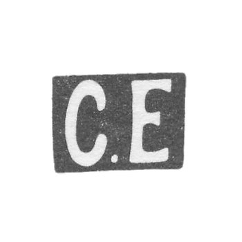 Claymo Master Egornov Semen Matweevich - Moscow - initials of C.E. - 1884-1908.