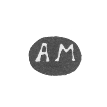 The stigma of the master of Makarov Athanasius - Kirov (Khlynov, Vyatka) - initials "AM" - 1786-1802.