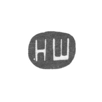 Claymo of unknown master Riga, initials of NS, 1895-1903.