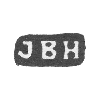 The stigma of the master Hertz Johann Bernhard - Leningrad - initials "JBH"