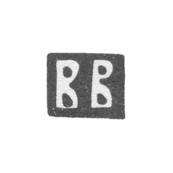 莫斯科未知大师的污名 - 缩写“ BB” -1878-1885。