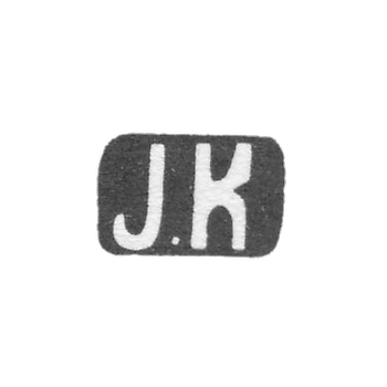 Claymo of unknown master Leningrad - initials of J.K. - 1896.