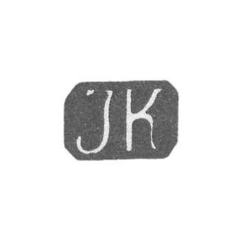 Claymo Master Copf Joseph - Tallin - initials "JK"