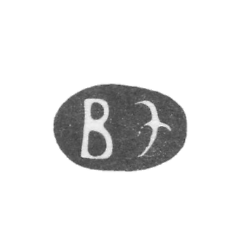 Claymo of an unknown master of Kiev, the initials of the VE, the mid-century of the 18th century