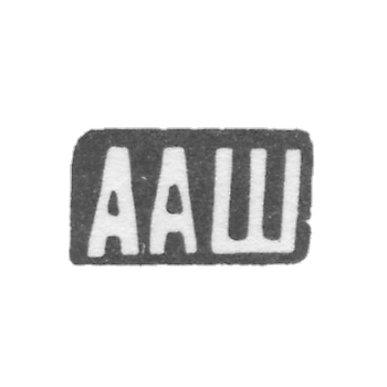 The stigma of the master Shmatov Andrey Alekseev - der.Malanino - ANASH initials - 1898