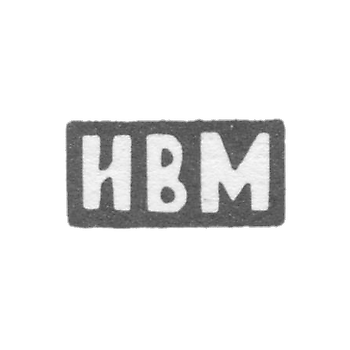 Claymo Master Mazov Ivan Vasiliev - with Red - initials of IWM - 1898.