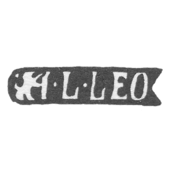 The stigma of the master Leo Jacob Leonard - Leningrad - initials "I -L -LEO"