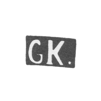 Klemo Master Klingert Gustavovic - Moscow - initials "GK."