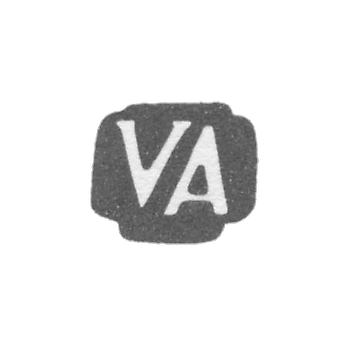 Claymo Master Andrian Valentine - Tallin - initials VA - 1714-1753.