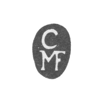 曼斯菲尔德大师克里斯托弗一世的污名 - 塔林 - 缩写“ CMF”  -  1682-1731。