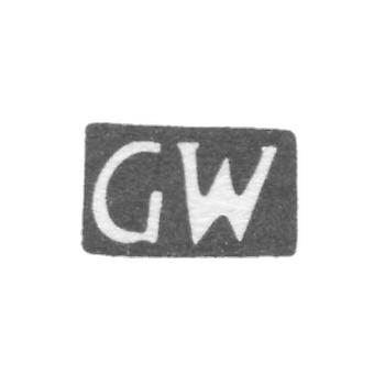 沃尔夫·乔治·威廉大师的污名 - 塔林 - 缩写“ GW”  -  1838-1882。