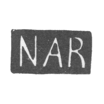 Claymo of an unknown master of Moscow - initials of NAR - 1874.