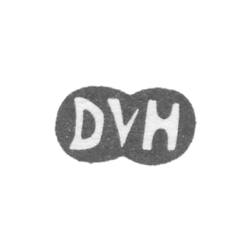 The stigma of the master Hefken Daniel Ulrich - Riga - the initials "DVH" - 1711-1738.