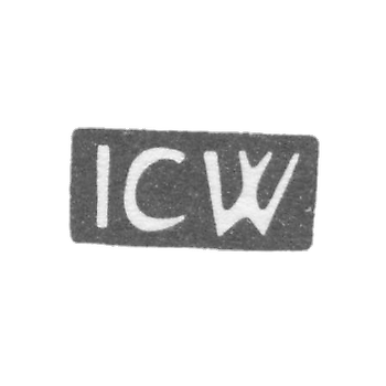 The stigma of the master Vikhman Johann Karl - Riga - initials "ICW" - 1797