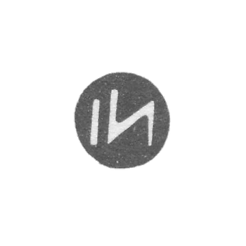 草帽匠尼曼·约翰尼斯的印记 - 塔林 - 缩写为“IN” - 1924-1940年。