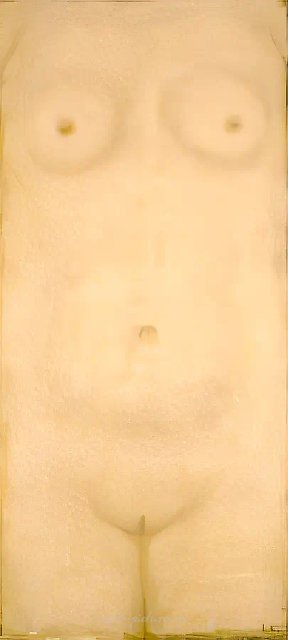 无题，1994年，布面油画，110×58，作者自藏
