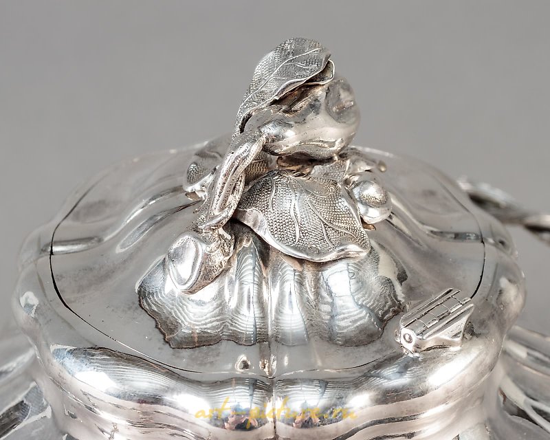 俄国银制糖罐，带盖，俄罗斯帝国（俄罗斯）