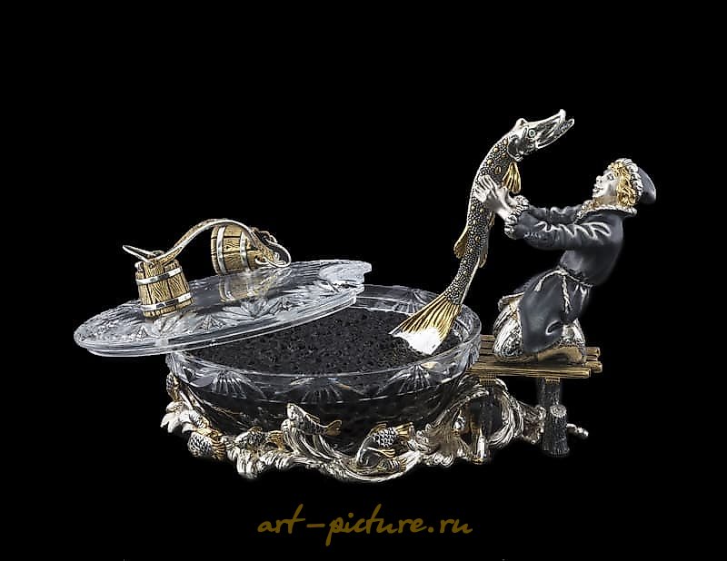 "Икорница По щучьему велению" can be translated into simplified Chinese as "鱼子酱《根据鲶鱼的命令》".